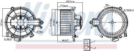 Вентилятор салона NISSENS 87616