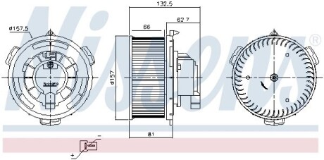 Вентилятор салону NISSENS 87650