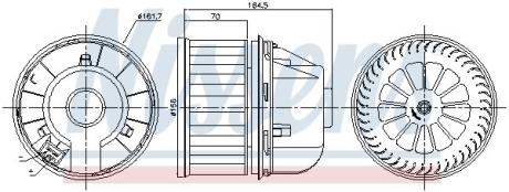 Вентилятор салона NISSENS 87817