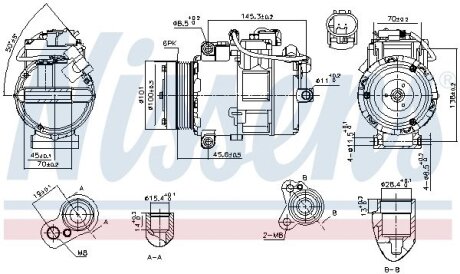 Компресор кондиціонера NISSENS 890012