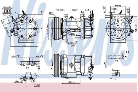 Компресор кондиціонера NISSENS 890041