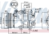 Компрессор кондиционера HYUNDAI SANTA FE (2013) 2.4 CVVT (выр-во) NISSENS 890151 (фото 3)