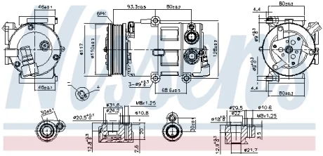 Компрессор кондиционера First Fit NISSENS 890179