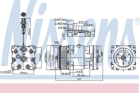 Компресор кондиціонера NISSENS 890193