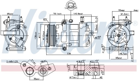 Компрессор кондиционера NISSENS 890217