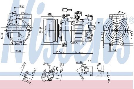 Компресор кондиціонера NISSENS 890302