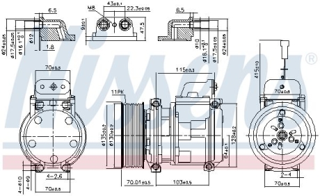 Компресор кондиціонера NISSENS 890331