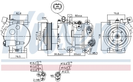 Компресор кондиціонера NISSENS 890423