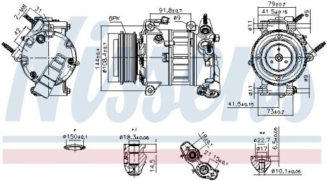 Компресор кондиціонера NISSENS 890589