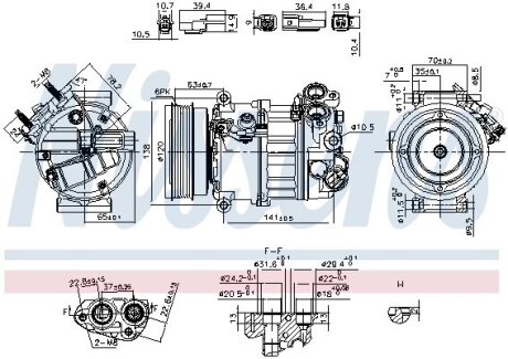 Компресор кондиціонера NISSENS 890593