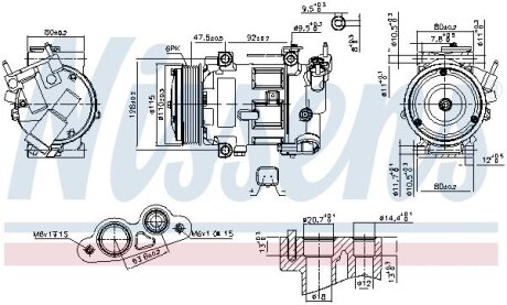 Компресор кондиціонера NISSENS 890606