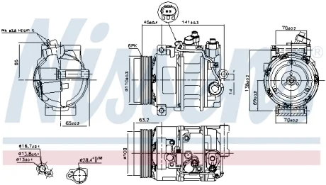 Компрессор кондиционера NISSENS 890634
