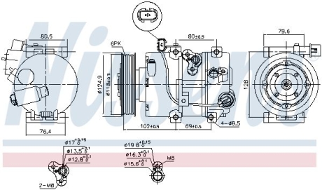 Компресор кондиціонера NISSENS 890644