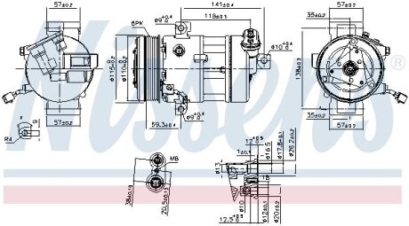 Компресор кондиціонера NISSENS 890667