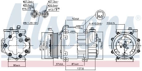 Компресор кондиціонера NISSENS 890699