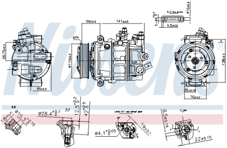 Компрессор кондиционера NISSENS 890754