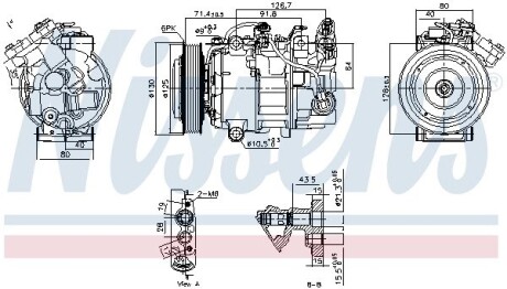 Компресор кондицiонера First Fit NISSENS 890763