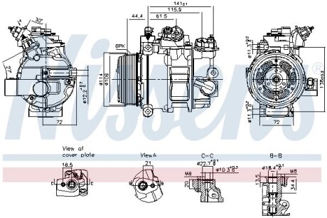 Компрессор кондиционера NISSENS 890793