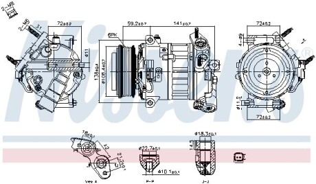 Компресор кондиціонера First Fit NISSENS 890796 (фото 1)