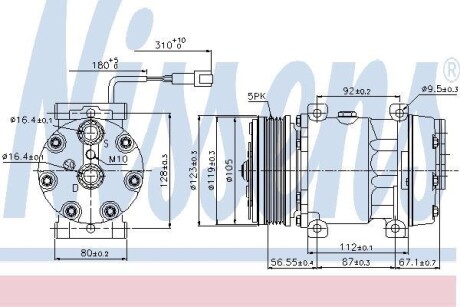 Компрессор кондиционера NISSENS 89079