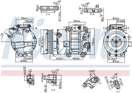 Компресор кондиціонера NISSENS 890917