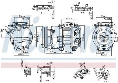 Компресор кондиціонера NISSENS 890917