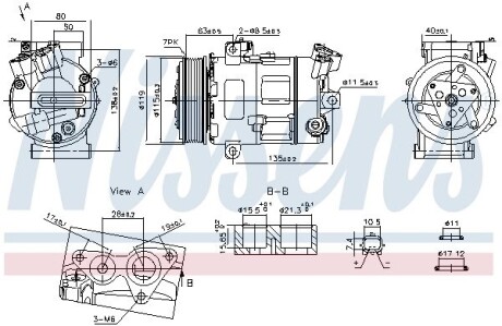 Компрессор кондиционера First Fit NISSENS 890947