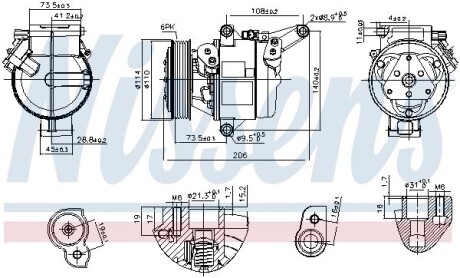 Компресор кондиціонера First Fit NISSENS 890948