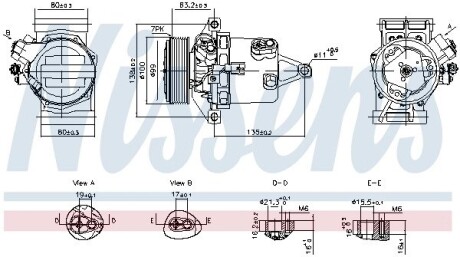 Компресор кондиціонера NISSENS 890980