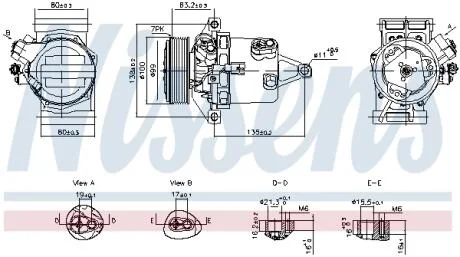 Компресор кондиціонера NISSENS 890980