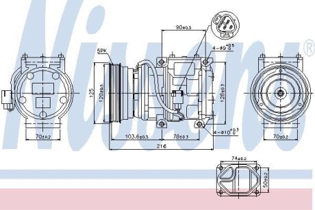 Компресор кондиціонера NISSENS 89098