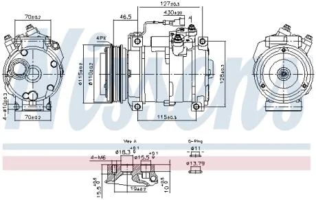 Компресор кондиціонера NISSENS 891005
