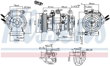 Компресор кондиціонера NISSENS 891007