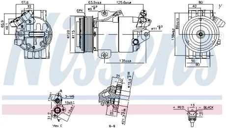 Компрессор кондиционера First Fit NISSENS 891012