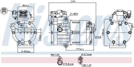 Компресор кондиціонера NISSENS 891023