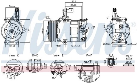 Компресор кондиціонера NISSENS 891034