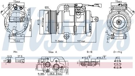 Компресор кондиціонера NISSENS 891060