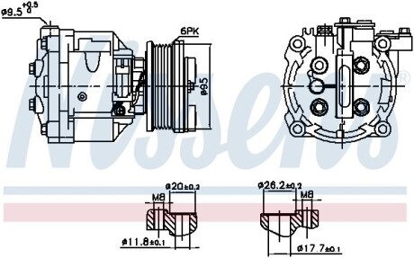 Компресор кондиціонера NISSENS 891078