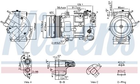 Компресор кондиціонера NISSENS 891103