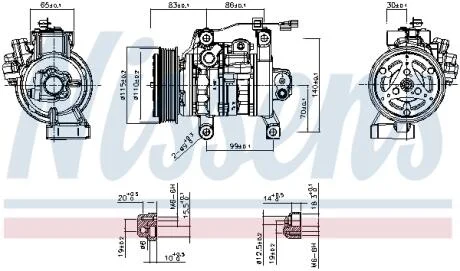 Компресор кондиціонера NISSENS 891130