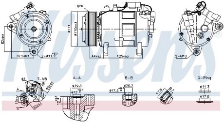 Компресор кондиціонера NISSENS 891148