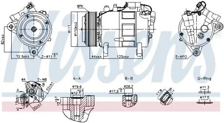 Компресор кондиціонера NISSENS 891148