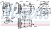 Компрессор кондиционера NISSENS 89190 (фото 7)