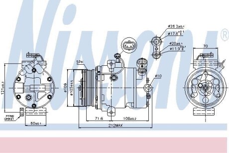 Компресор кондиціонера NISSENS 89196