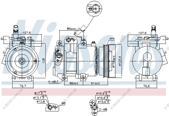 Компресор кондиціонера First Fit NISSENS 89279 (фото 1)