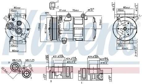 Компрессор кондиционера NISSENS 89326