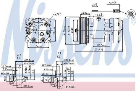 Компрессор кондиционера NISSENS 89411