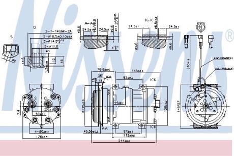 Компрессор кондиционера NISSENS 89469