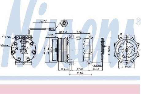 Компресор кондиціонера NISSENS 89474