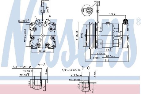 Компресор кондиціонера NISSENS 89518